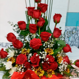 Arreglo de 20 rosas rojas